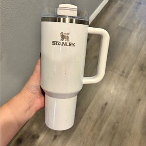 Stanley Speckled White Tumbler with Handle